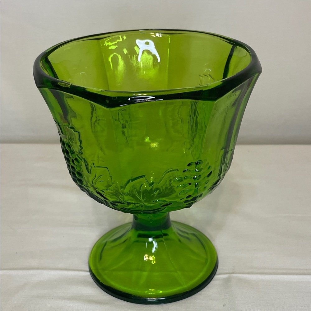 INDIANA GLASS Vintage Harvest Pattern Compote